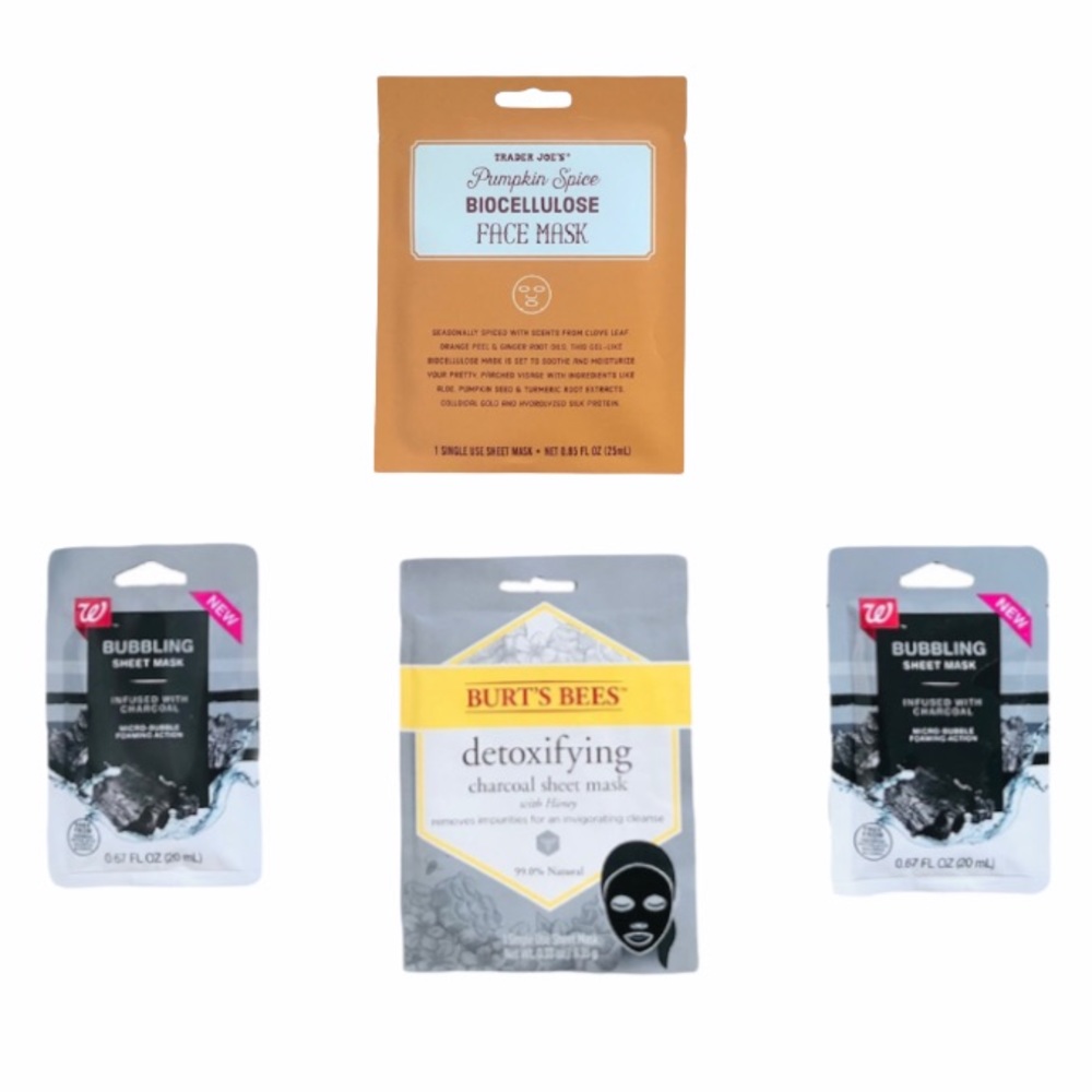 NWT 4 Assorted Sheet Masks